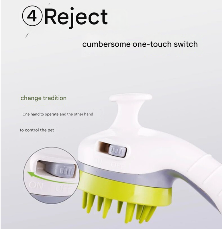 White Ultimate Pet Bathing Showerhead - Dog-Friendly Pressure-Boost Spray with Foamer — image 4
