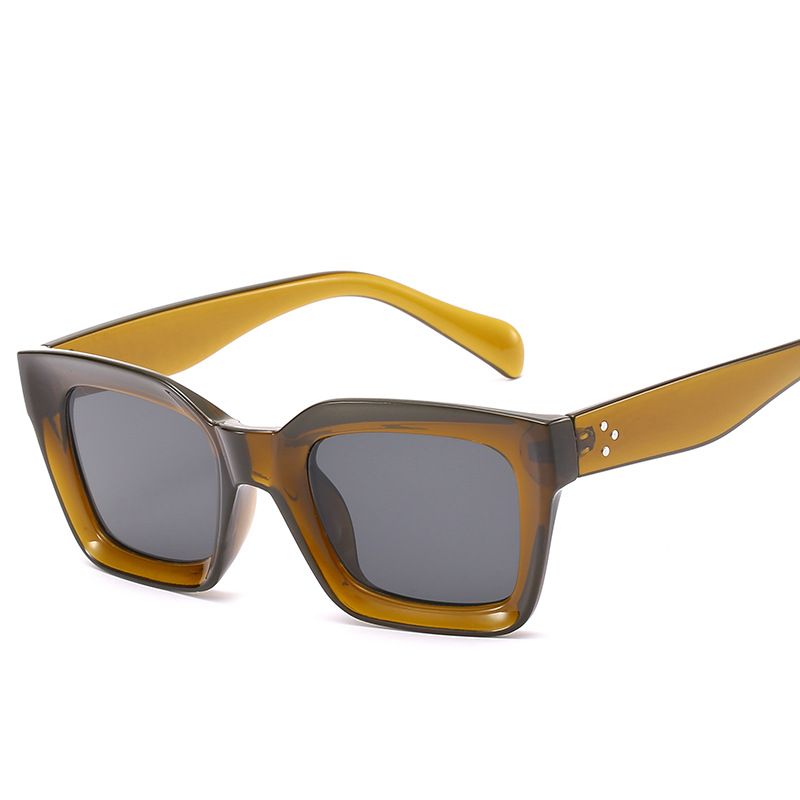 Classic Women Sunglasses Fashion Thick Square Sun Glasses Chunky Frame anti allergy, comfortable to wear — image 4