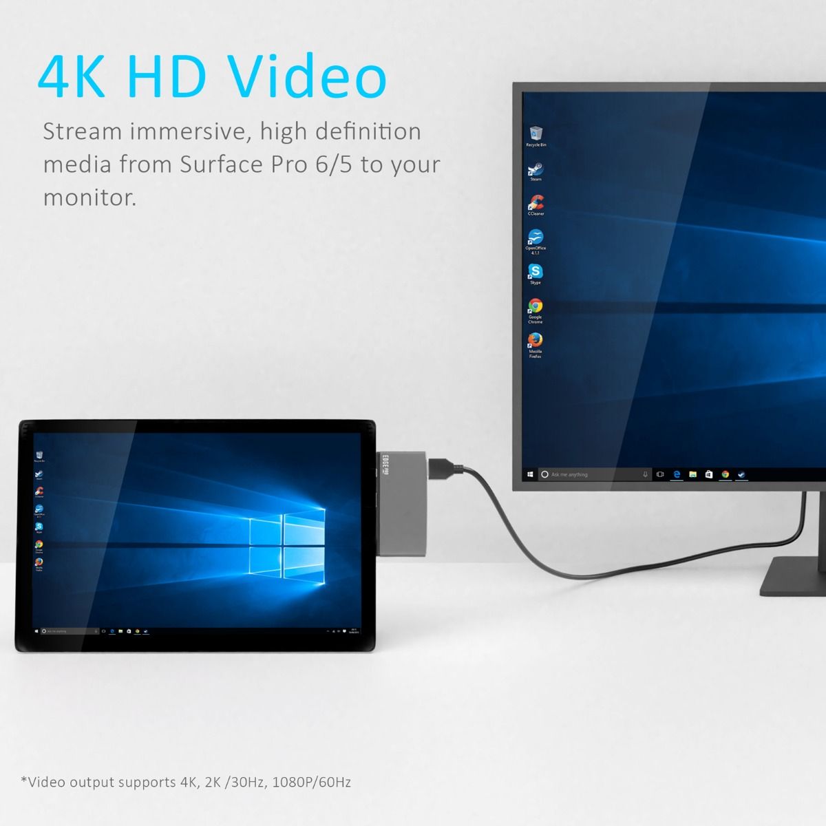 mbeat Edge Pro Multifunction USB- C Hub for Microsoft Surface Pro Gen 5/6 — image 4