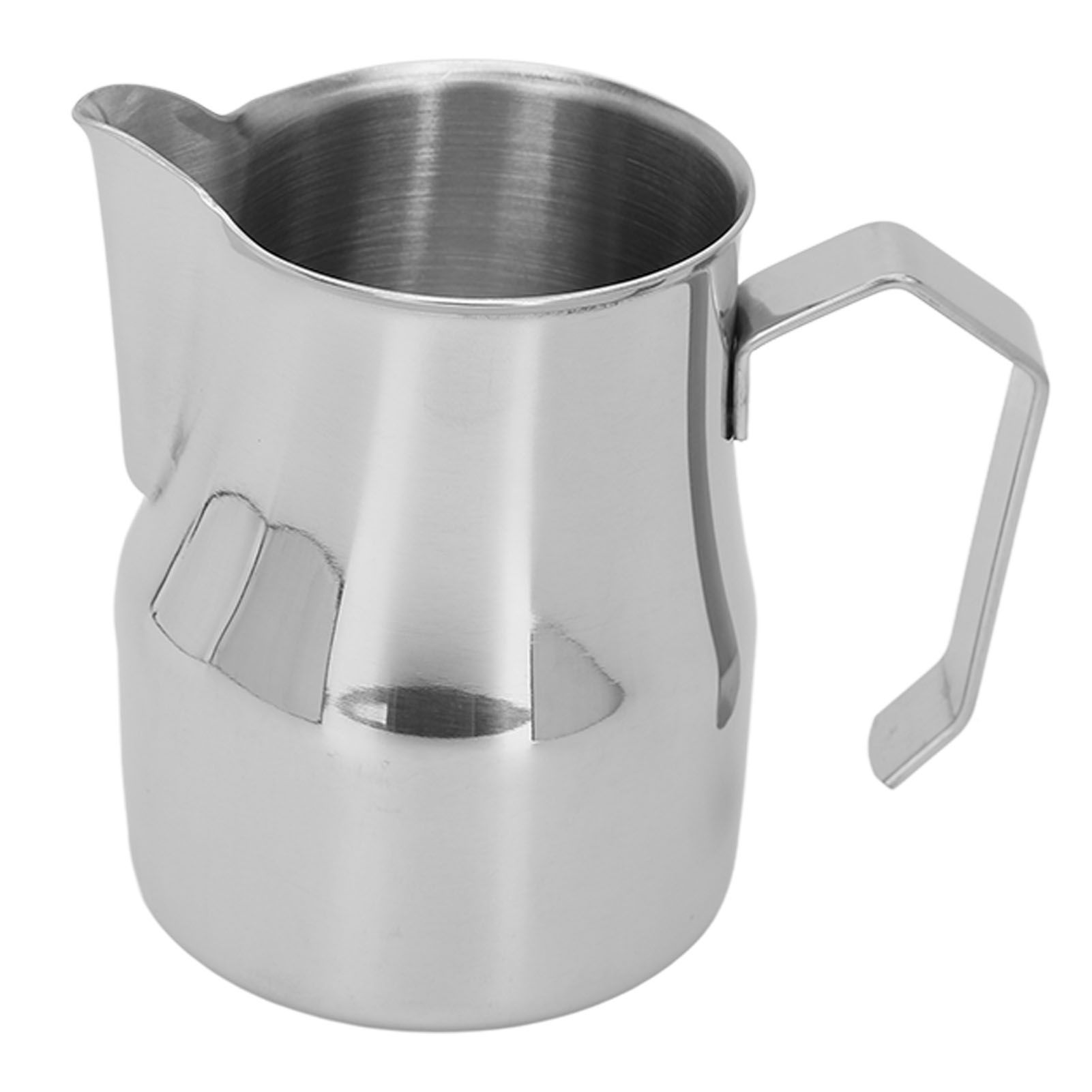 Milk Frothing Pitcher Coffee Steaming Pitcher 304 Stainless Steel Coffee Milk Cup Milk Frother Cup Olecranon Type Outlet Silver 350ML โ image 5