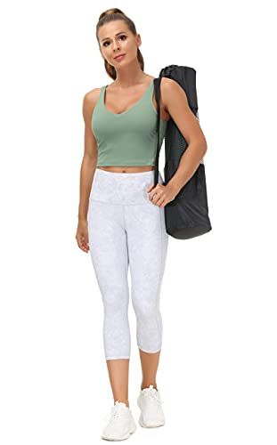 Women's Crop Tank Sports Bra for Yoga, Running, Gym Workouts & Low-Impact Activities, XL (Jade) — image 6