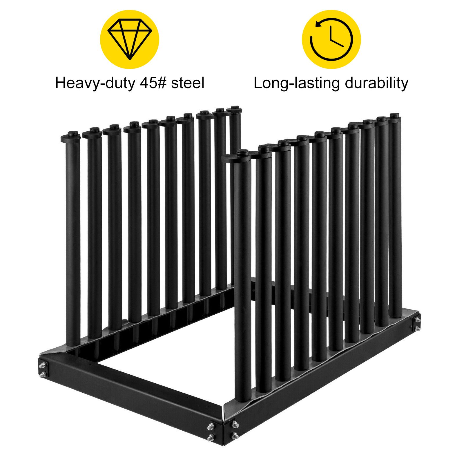 Windshield Rack 9-Lite, Windshield Truck Rack Steel, Windshield Glass Rack 24-Inch Height, Windshield Rack for Truck with PVC Pad & Foam Padding, Glass Rack — image 2