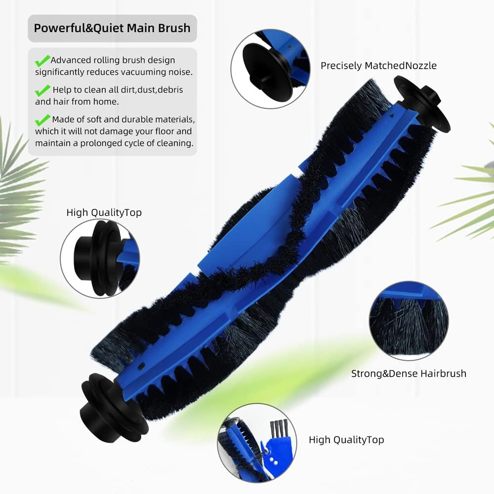 Spare Accessories Compatible for eufy 11S Max, 30C Max, 15C Max, G32 Pro, Robotic Vacuum Replacements: 1 Roller Brush 6 Side Brushes 5 Unibody Filter ??? or — image 5