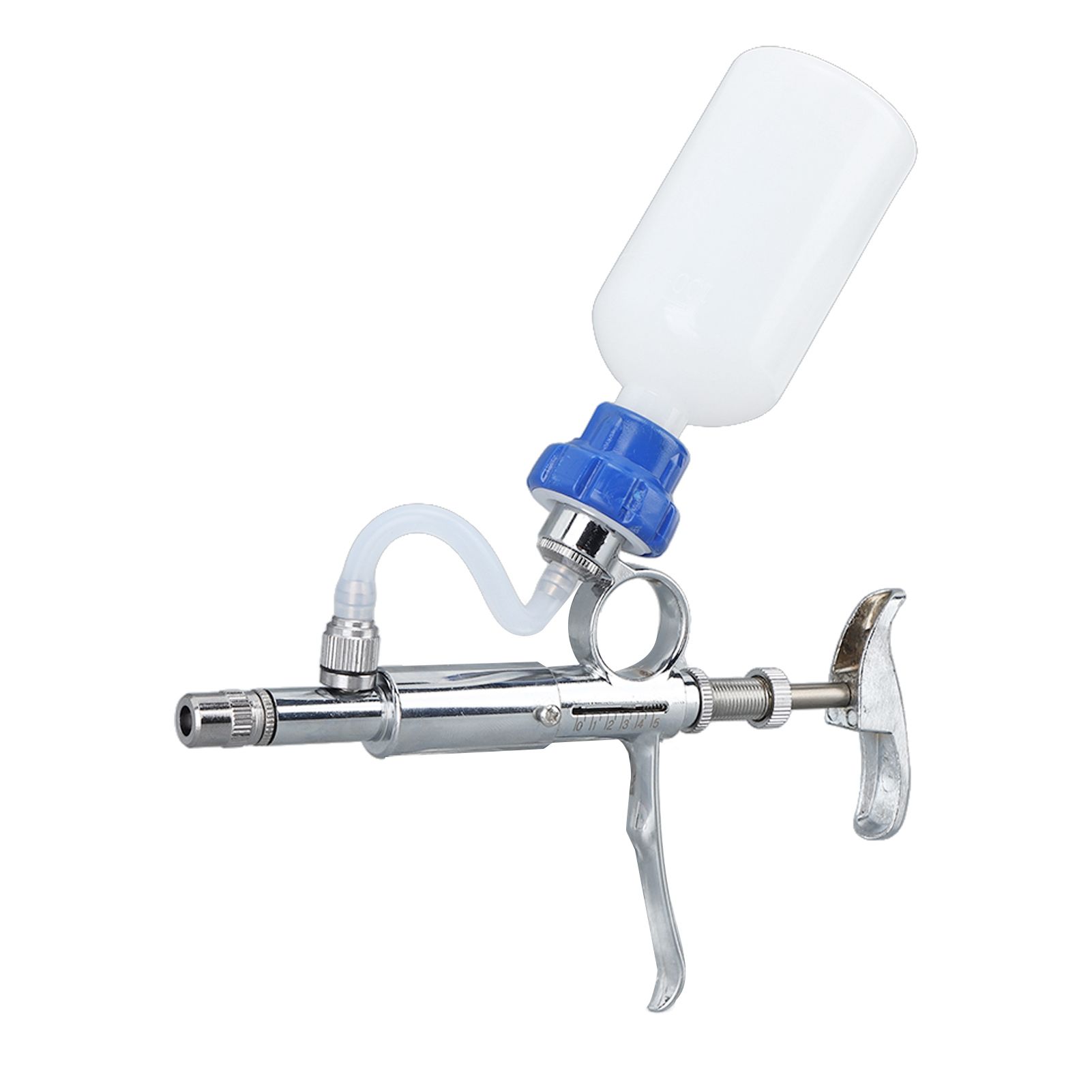 Adjustable Continuous Injection Syringe Stainless Steel Plastic Animal Syringe 5ml Detachable Animal Syringe for Home Farm โ image 5