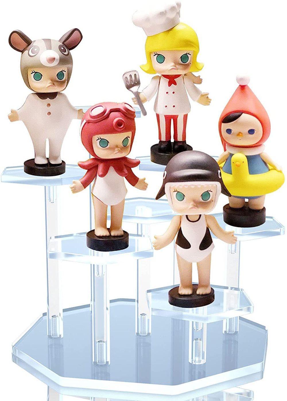 7-Tier Acrylic Display Stand for Cupcakes Perfume Desserts Figurines, Transparent — image 5