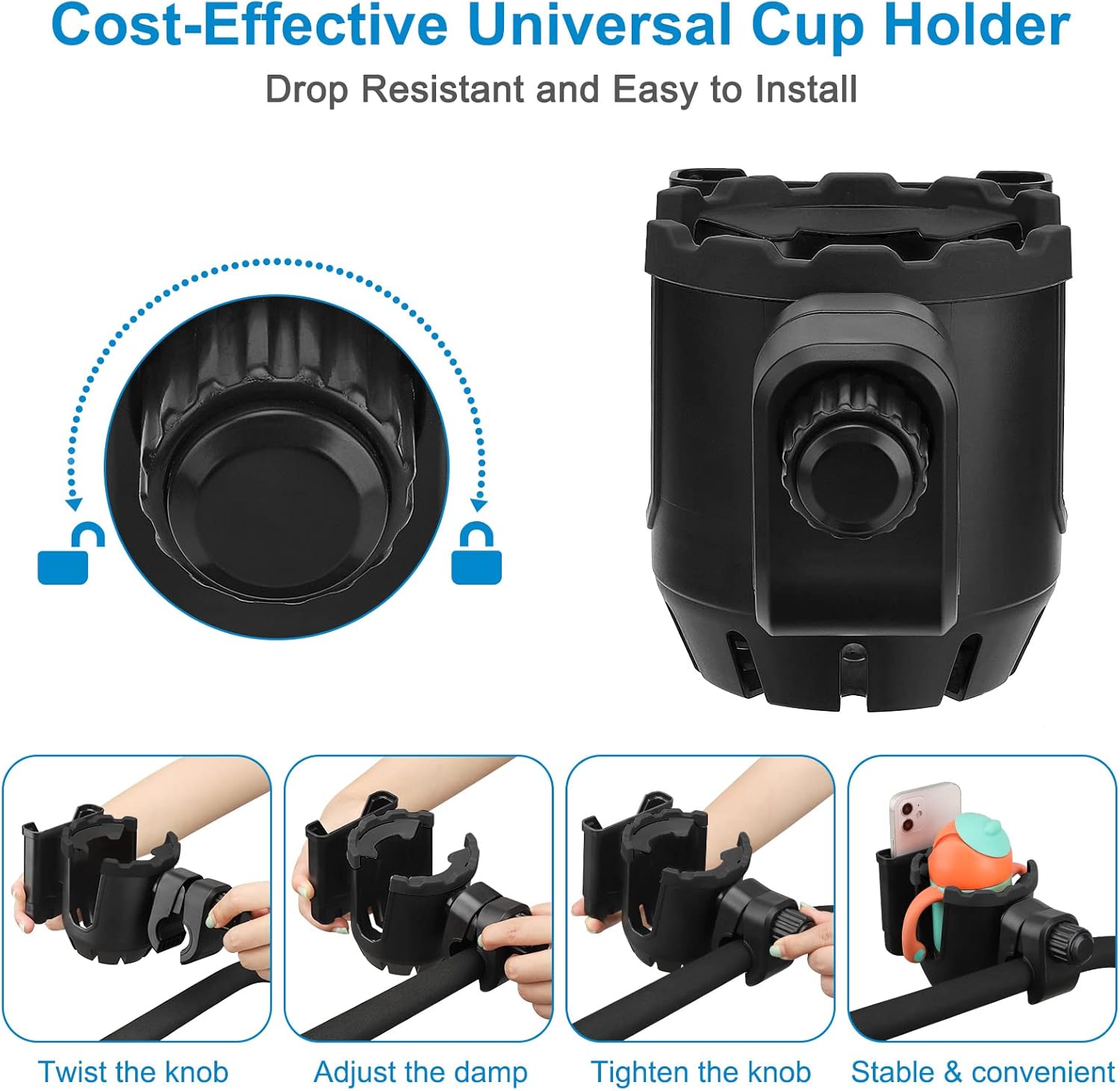 2-in-1 Cup Phone Holder for Stroller — image 5