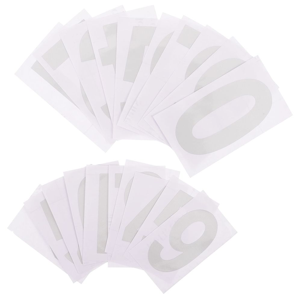 Reflective White Mailbox Stickers, PVC Fade-Resistant, 2 Sets for Outdoor Use