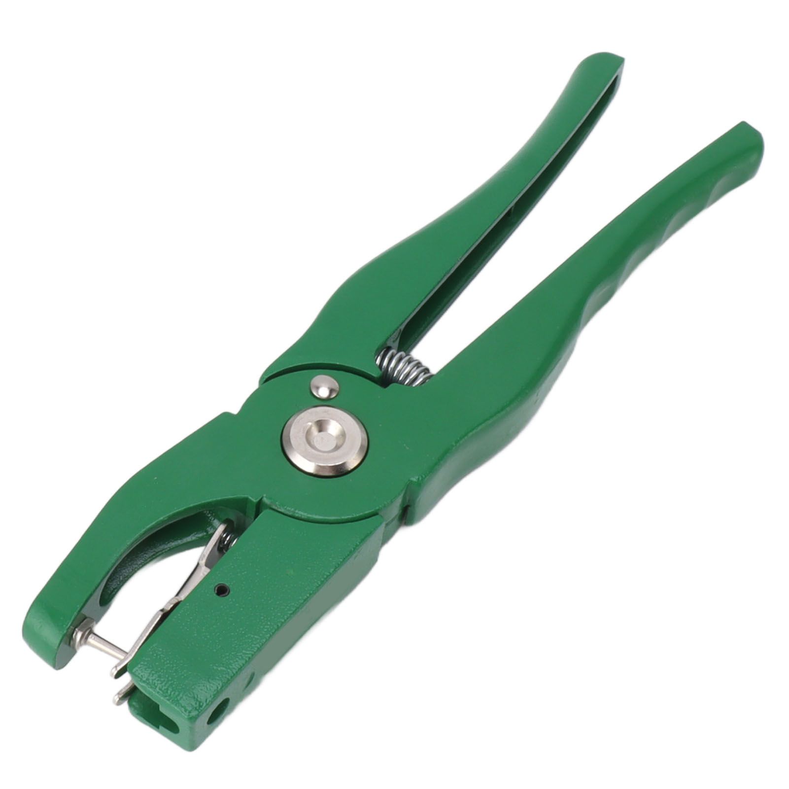 Green Ear Tag Plier Aluminum Alloy Livestock Ear Tag Applicator Portable Ear Notcher for Home Farm — image 4
