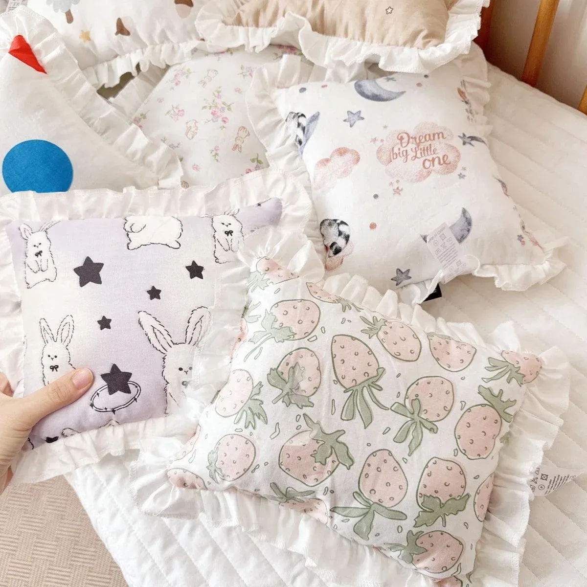 Lace Cat Pillow Soft Pet Cushion for Sleeping Comfortable Kitty Bed Cushion - Brown Stars โ image 6
