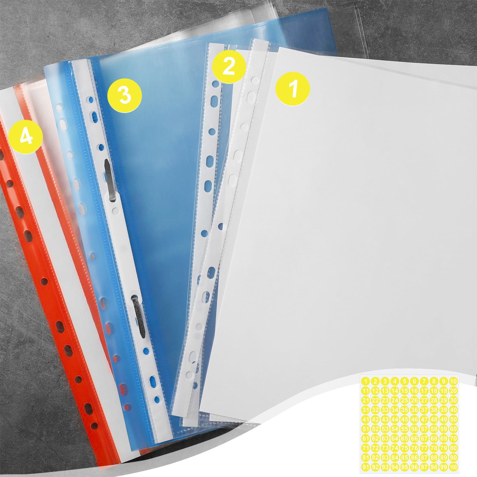 1 Inch Round Number Stickers,1-100 Multi-Color Self-Adhesive Labels for Mailbox,Scrapbook,and DIY Crafts,Easy to Peel and Stick on Various Surfaces,Durable โ image 2