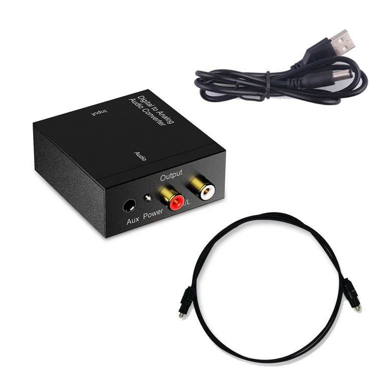 Coaxial Optical Digital Audio to RCA Analog Audio Converter RCA to Optical Converter - Digital to Analog Audio — image 5