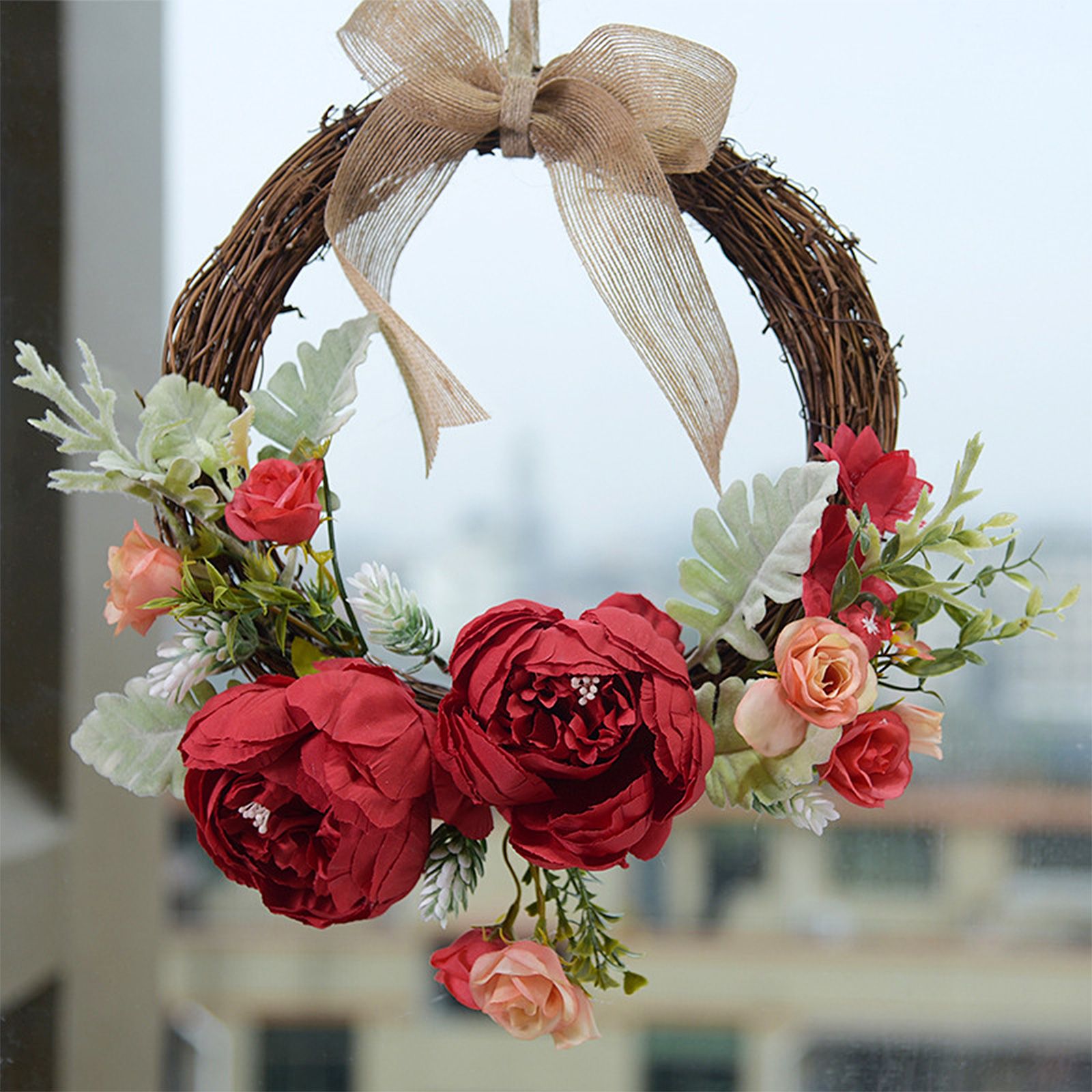 Simulation Peony Garland Outdoor Decoration Garland Wedding Home Door Decoration — image 5