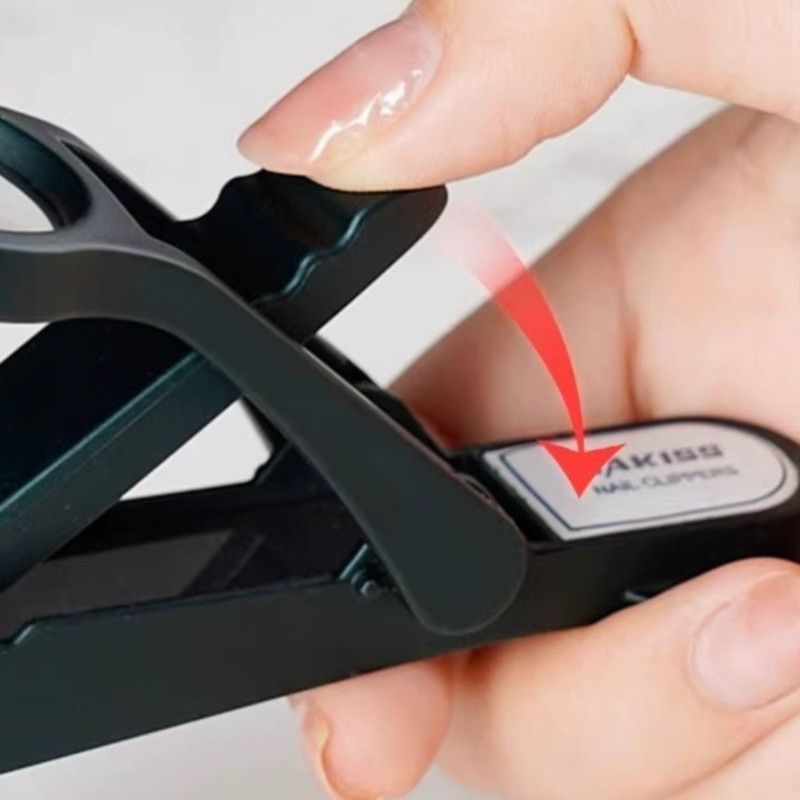 Magnifying Glass Nail Clippers for Seniors, Anti-Splash, Effortless Nail Cutter for Thick, Hard Nails—Green — image 6
