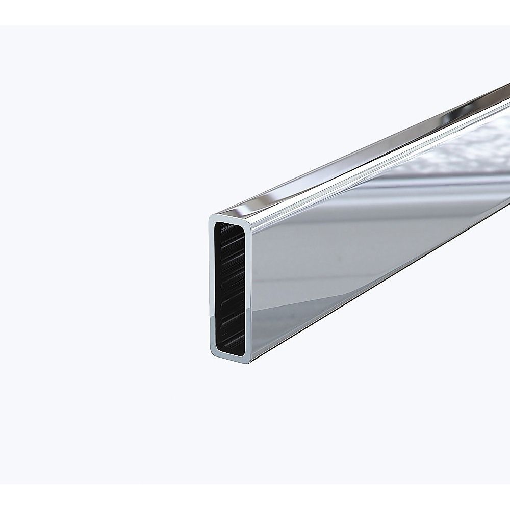 Frameless Glass Sliding Shower Door Hardware Rail Set Chrome — image 4
