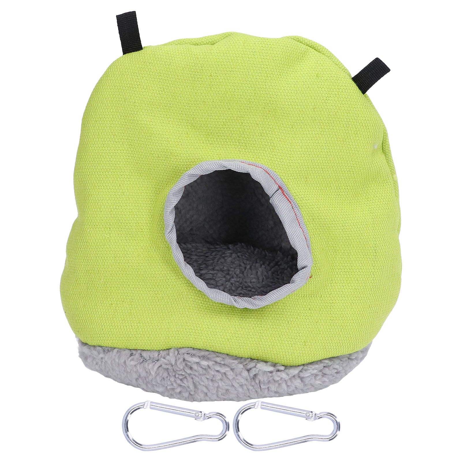 Warm Birdhouse Round Shape Soft Plush Save Space Easy Clean Safety Parrots HouseGreen