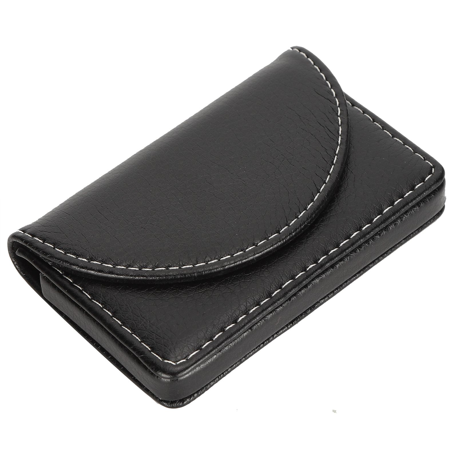 Business Name Card Case PU Leather Holder Organizer Gifts for Traveling BusinessBlack 033# β image 2