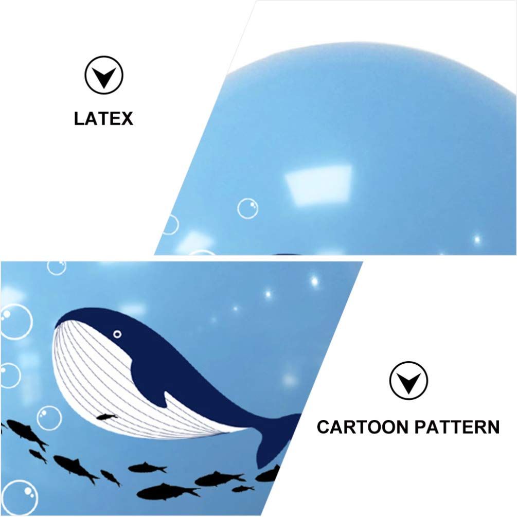 10pcs Balloon Party Ornaments Party Decoration Shark Theme Layout Marine Party Ornament Party Decoration Baby Emulsion Animal — image 2