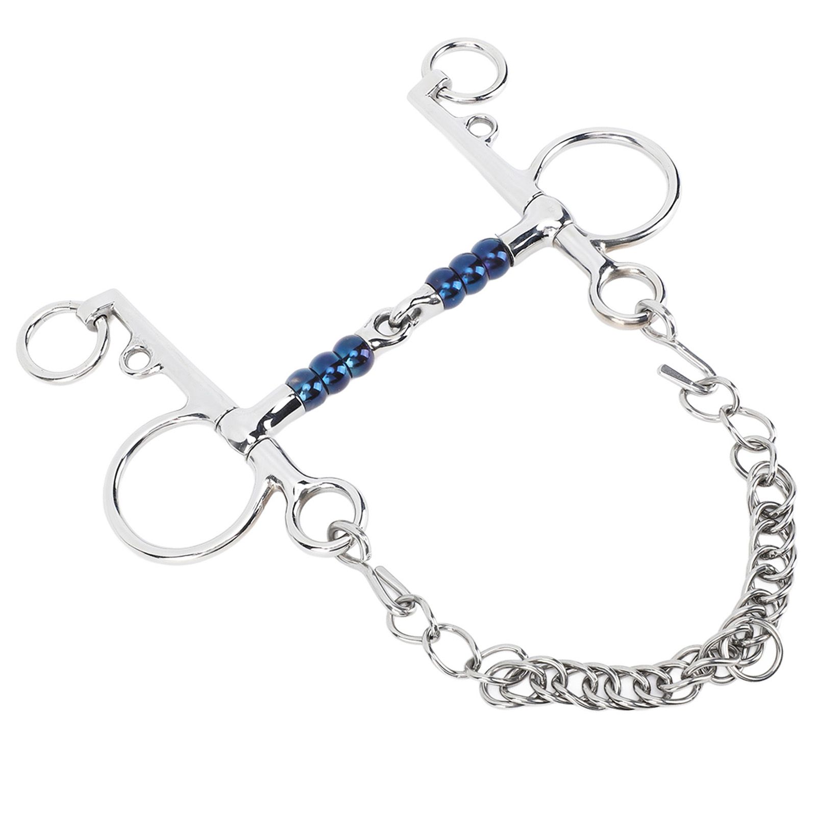 Horse Mouth Bit 125mm Stainless Steel Horse Snaffle Bit for Training Equestrian Equipment Racing Accessory — image 2