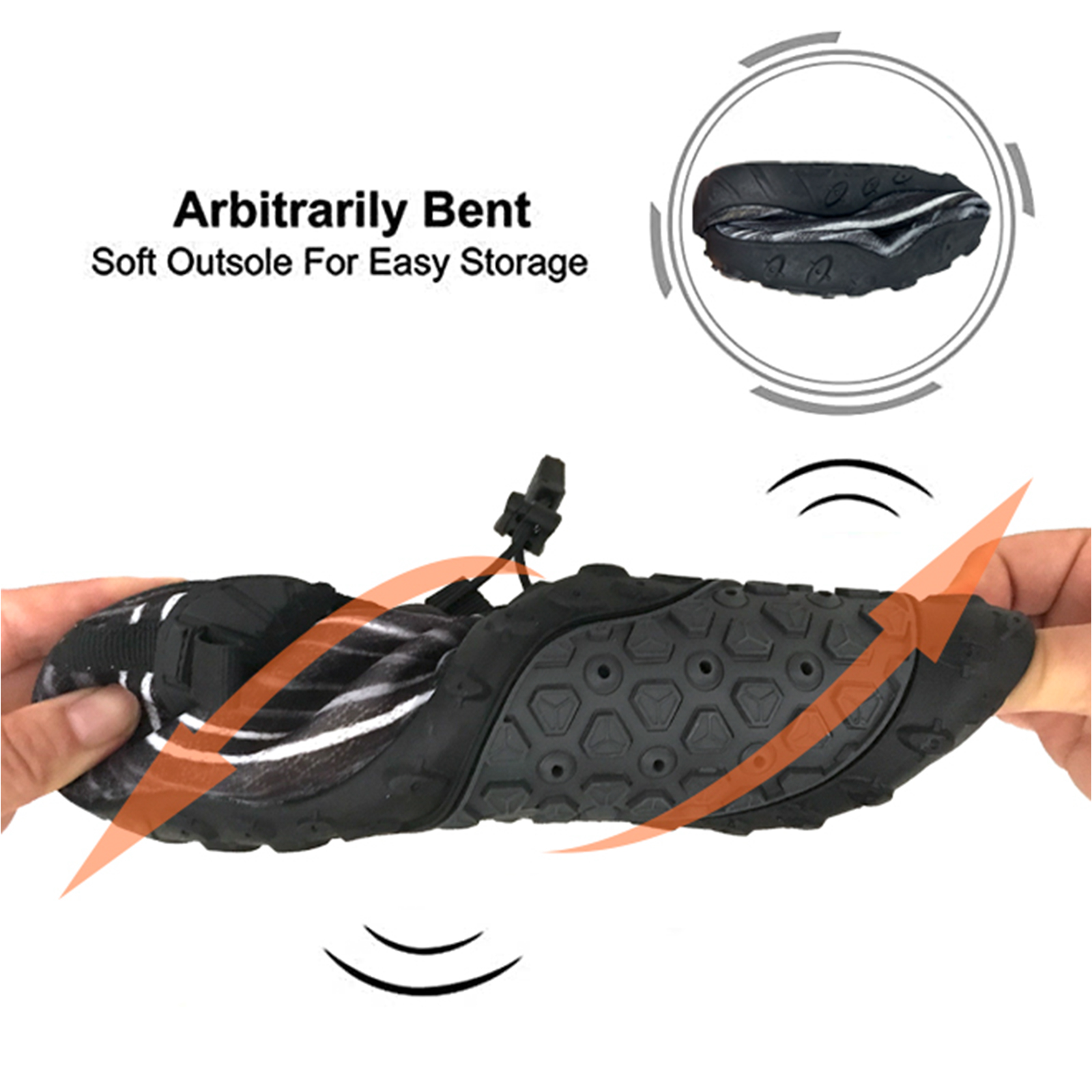 Water Shoes for Men and Women Soft Breathable Slip-on Aqua Shoes Aqua Socks for Swim Beach Pool Surf Yoga (Black Size US 9.5) โ image 6