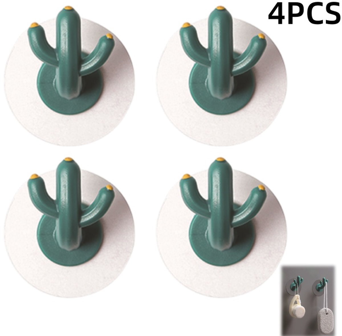 4 pieces - Hooks - Storage racks - Wall mounting - Storage accessories - No drilling required - Home decoration - Suitable for behind doors - Bathrooms