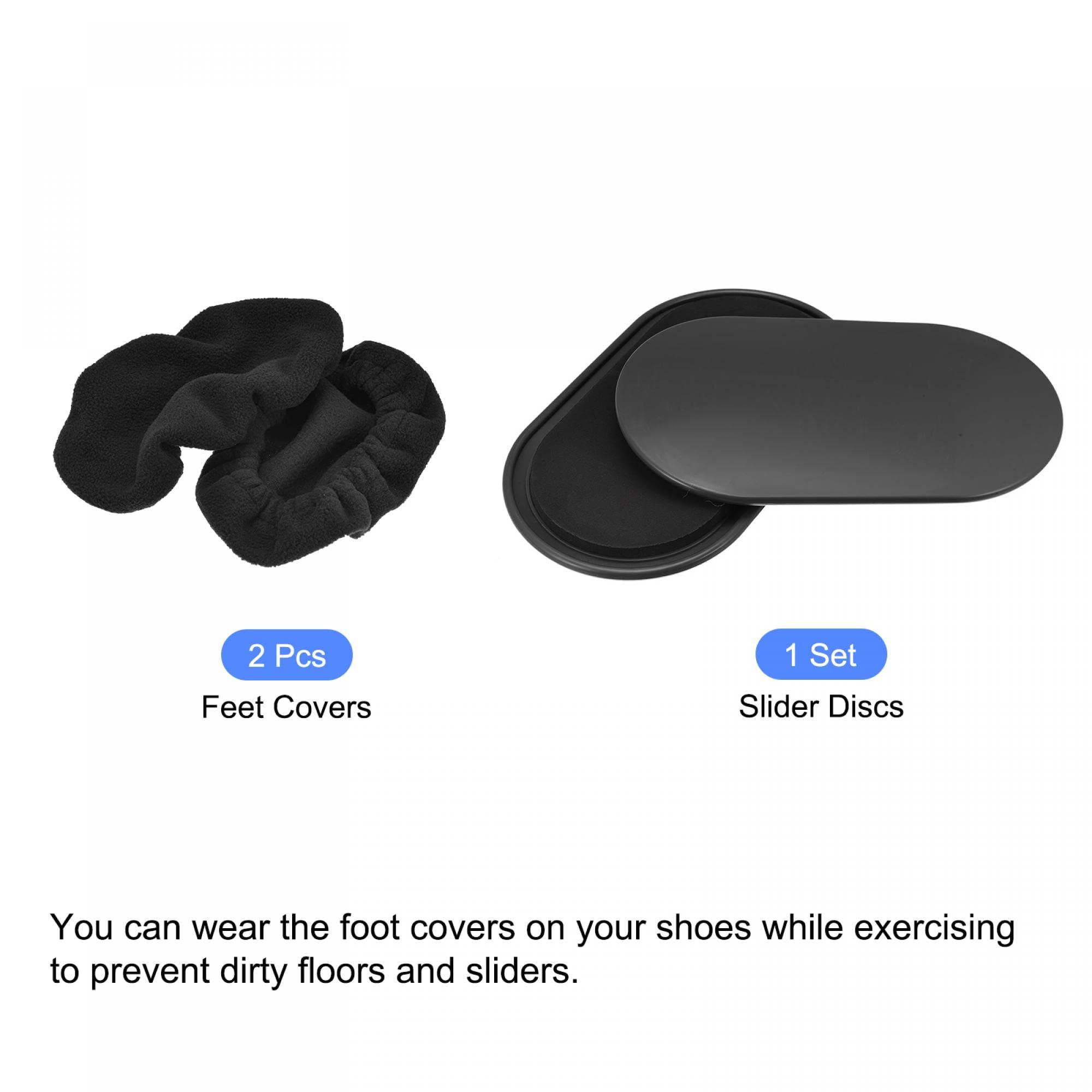 Exercise Core Sliders, Oval Glider Discs with Feet Covers, Dual Sided Usage in Home Gym for Full Body Workout — image 2