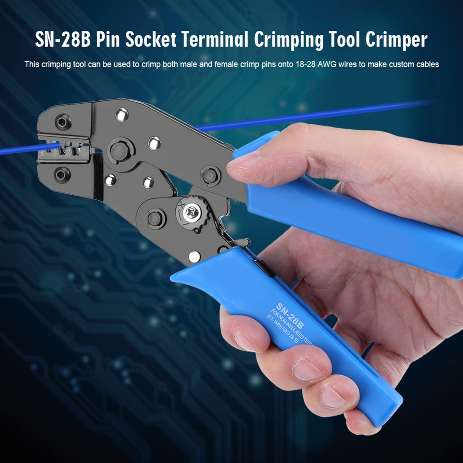 Cable Crimping Tools Terminal Ratcheting Crimper Tool Crimping Pliers easy operation, clear crimping effects good performance โ image 3