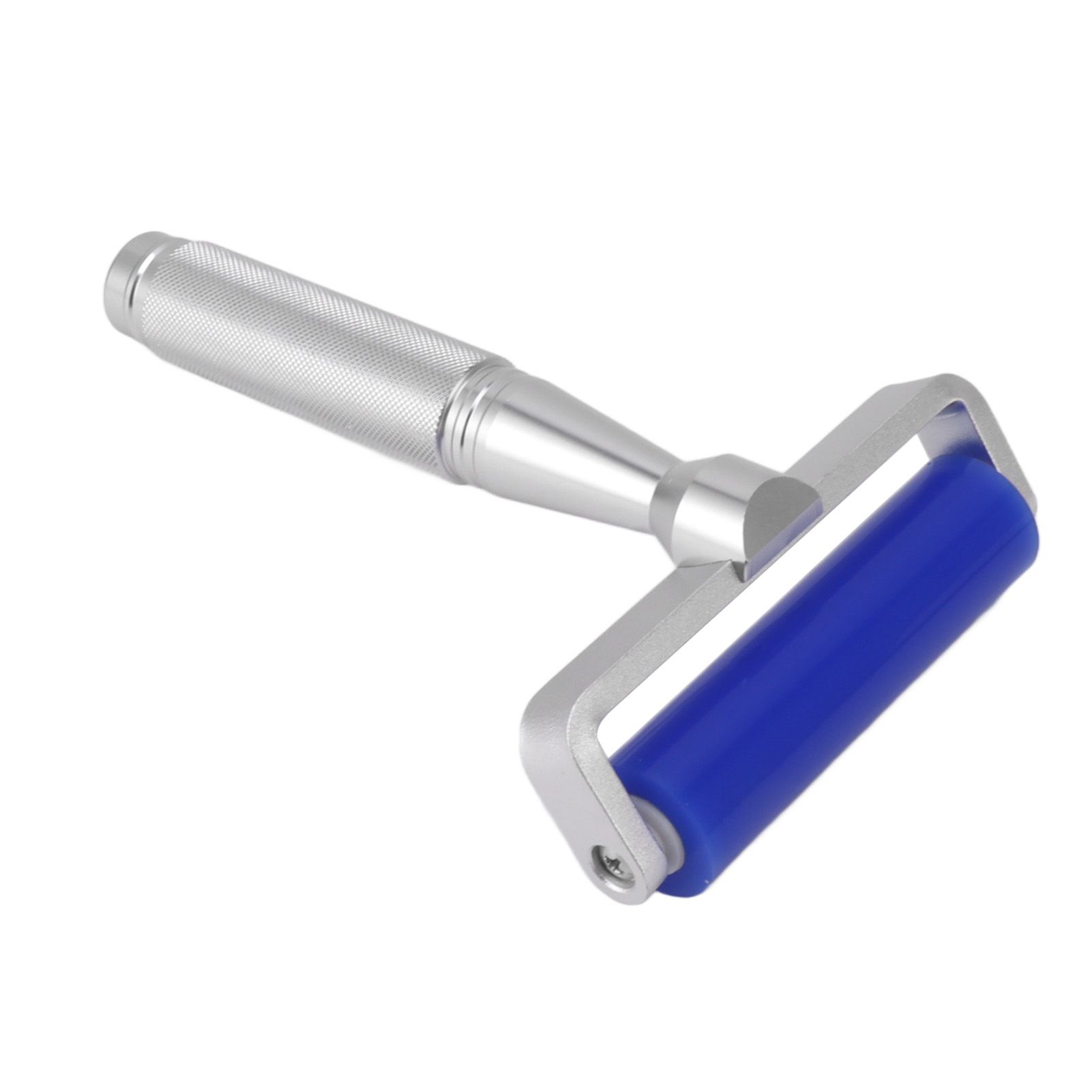 Silicone Screen Film Roller Blue Iron Bearing Anti Static High Resilience Silicone Manual Roller for Screen 8in — image 4