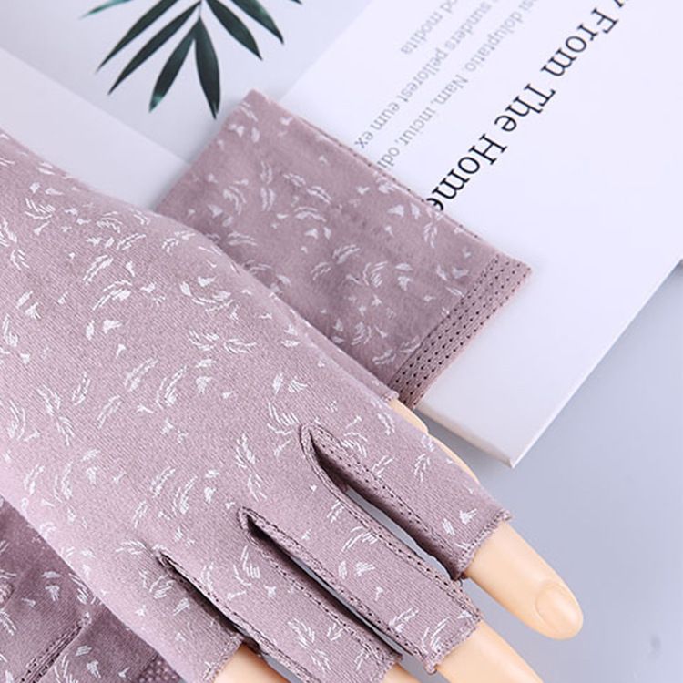 2 pcs Women Sunblock Fingerless Gloves Summer Driving Gloves Girls Non Slip UV Protection Gloves for Outdoor โ image 5