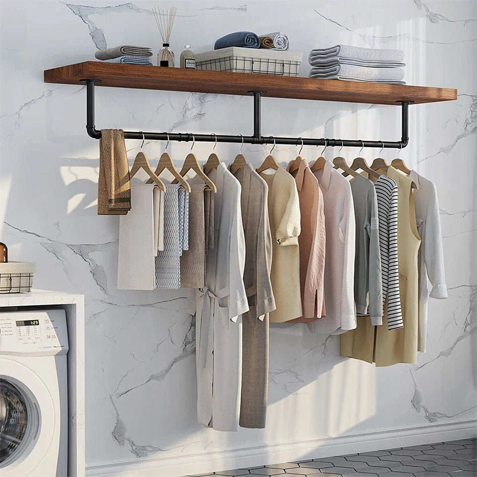 Adjustable Wall-Mounted Clothes Rack (90โ180 cm) โ image 3