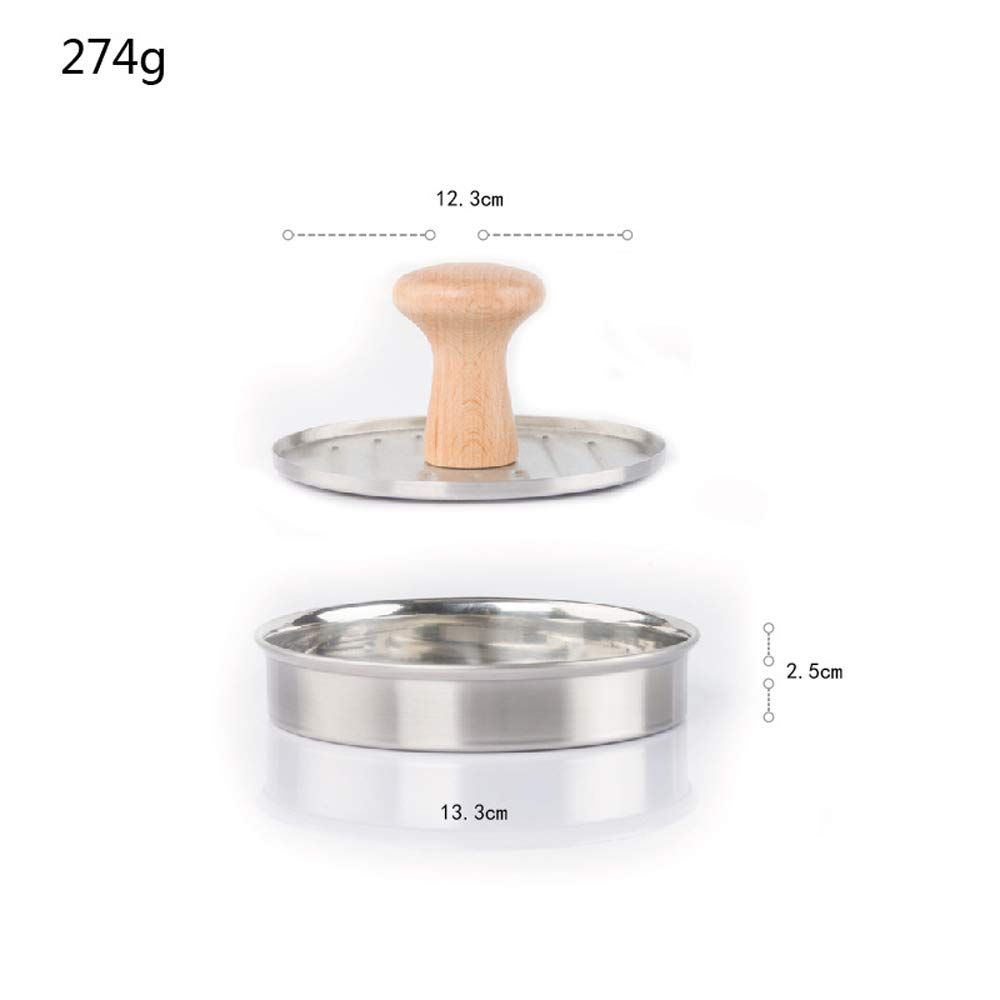 5.24" Burger Press Stuffed Hamburger Patty Maker Mold Stainless Steel Non-Stick Meat Presser Essential Grilling Accessories โ image 5