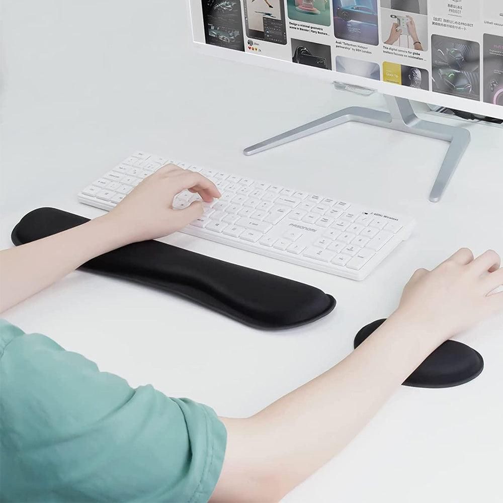 3Pcs Gaming Mouse Pad with Ergonomic Wrist Rest Black โ image 5
