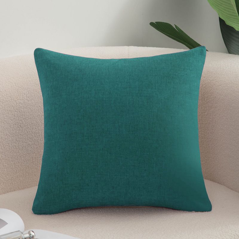 Shengdu Solid Color Polyester Pillow Case 40x40cm csmm dark green 50*50cm single pillowcase
