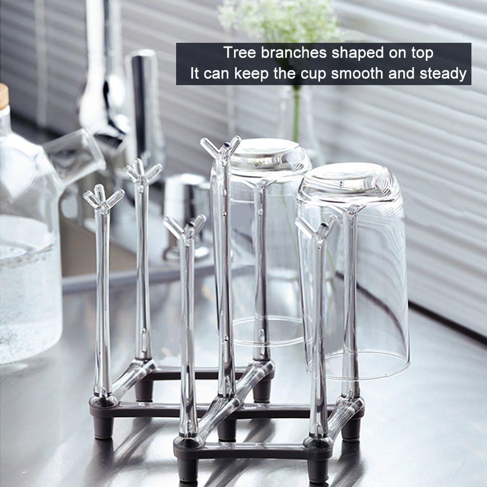 2 Piece Extendable Cup Drying Rack Tree Branch Design โ image 2