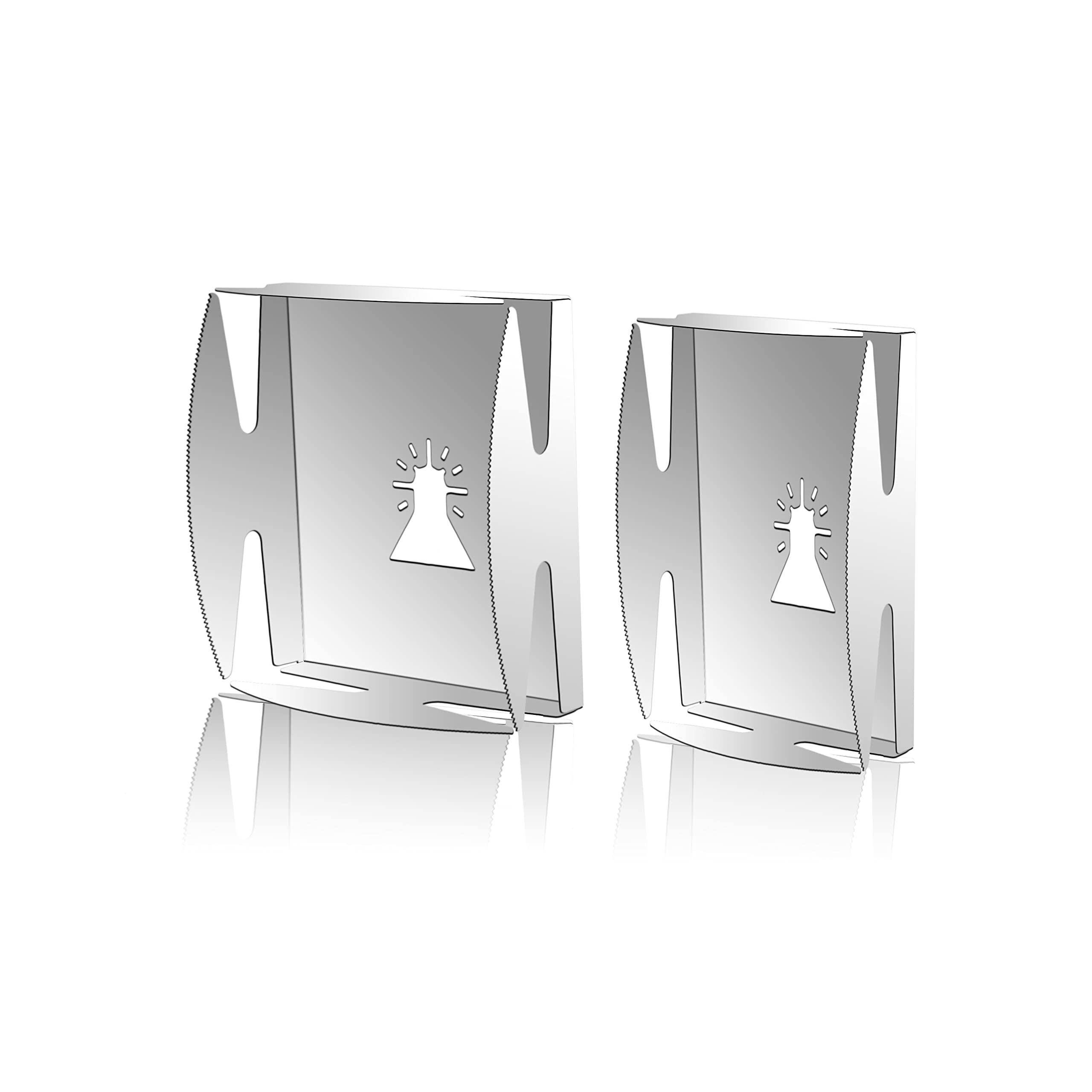 2PCS Slot Cutter, Square Rectangle Stainless Steel Milling Cutter Carving One Step in Place Slot Cutter, Plastic Metal, Wood