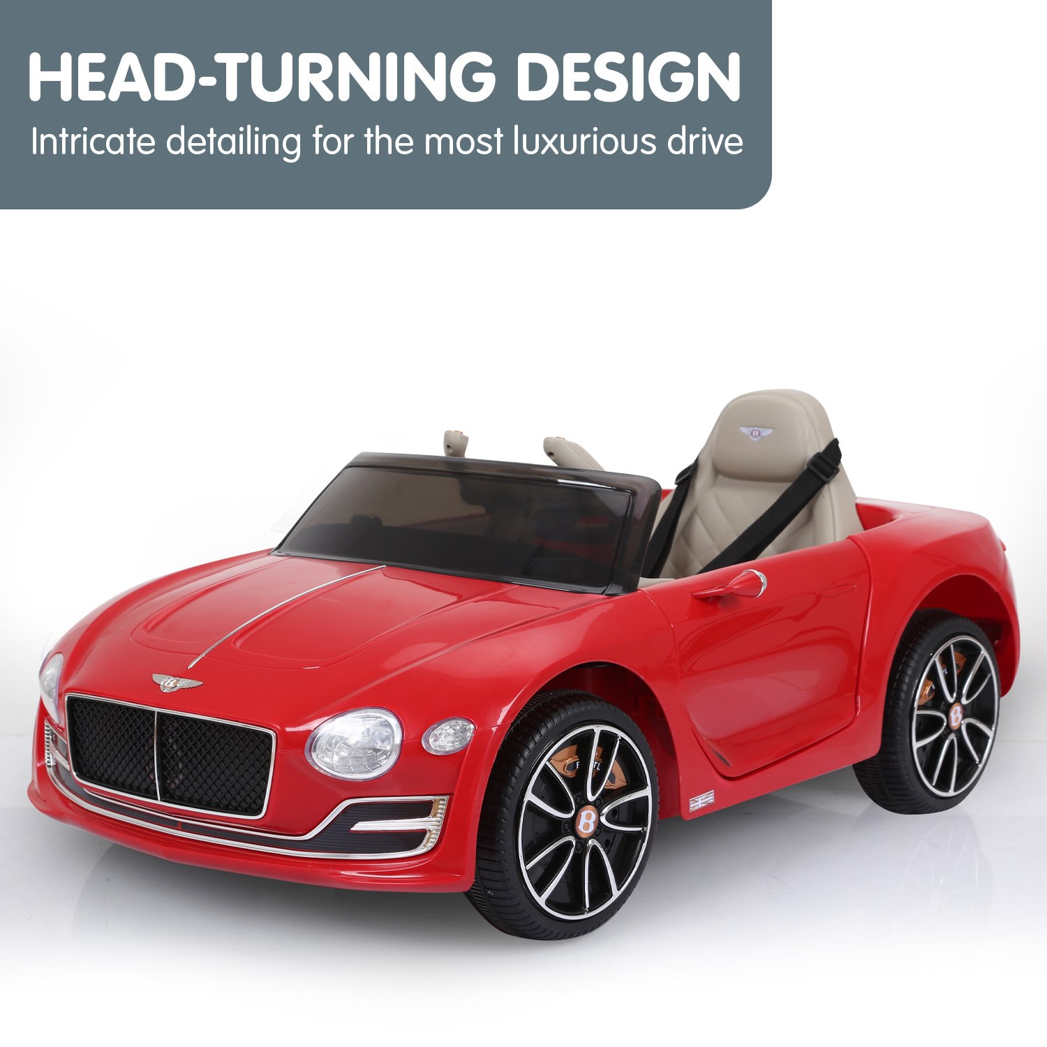 Kahuna Bentley Exp 12 Speed 6E Licensed Kids Ride On Electric Car Remote Control - Red — image 2