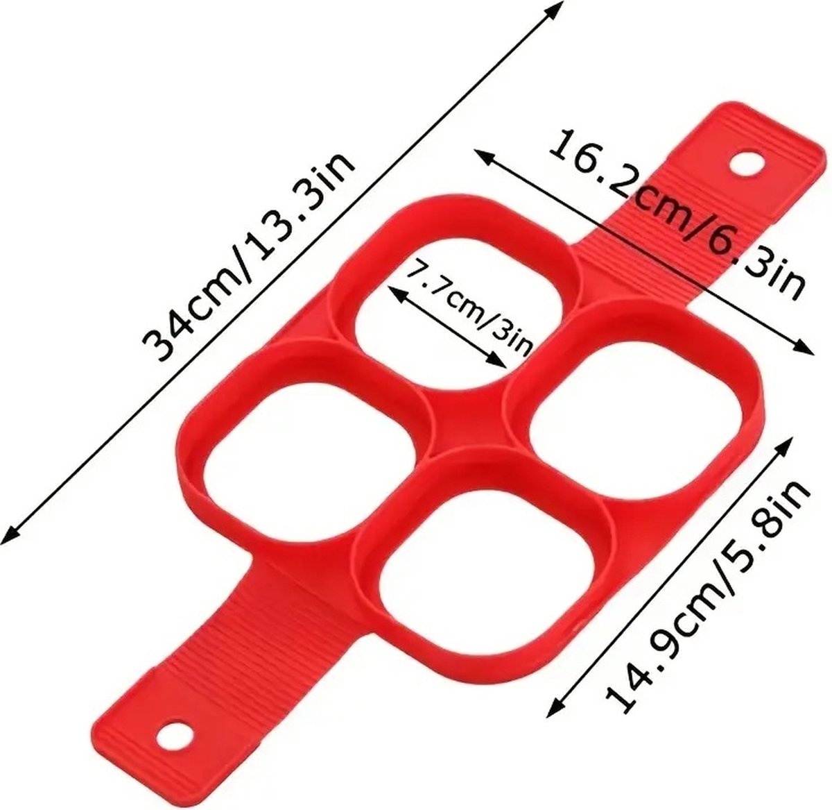 Pancake Maker | Egg Tray | Baking Pan | Egg & Pancake Baking Pan | Non-stick Coating | Flipper Baking Pan | Silicone | Square Model — image 2