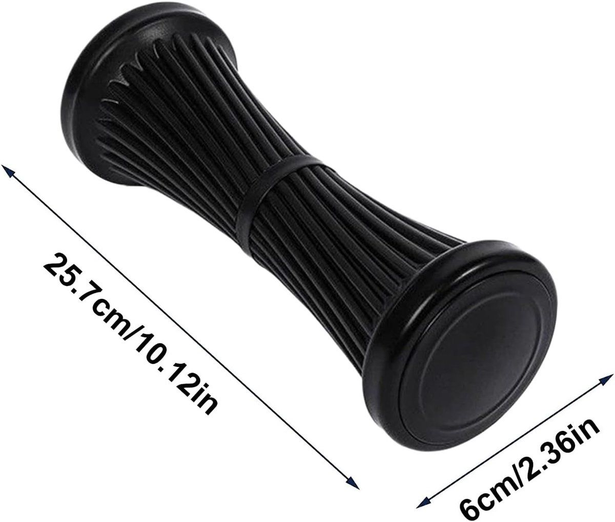 Foot Massage Roller, ABS Acupressure Reflexology Roller For Circulation And Muscle Recovery, For Home Gym Office Post Workout, Black, 25 cm โ image 4