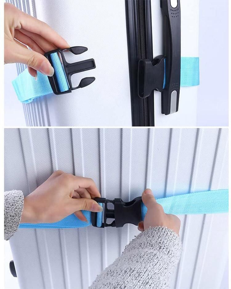 Luggage strap blue, for suitcase โ image 3