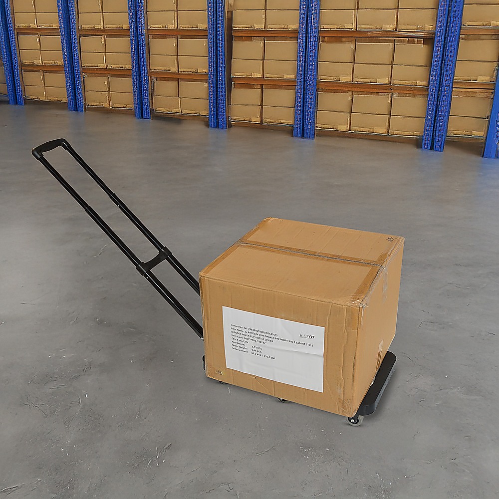 Foldable Hand Flatbed Trolley Cart 6 x 360 Degree Rotating Wheels with Maximum Load 200Kg โ image 5