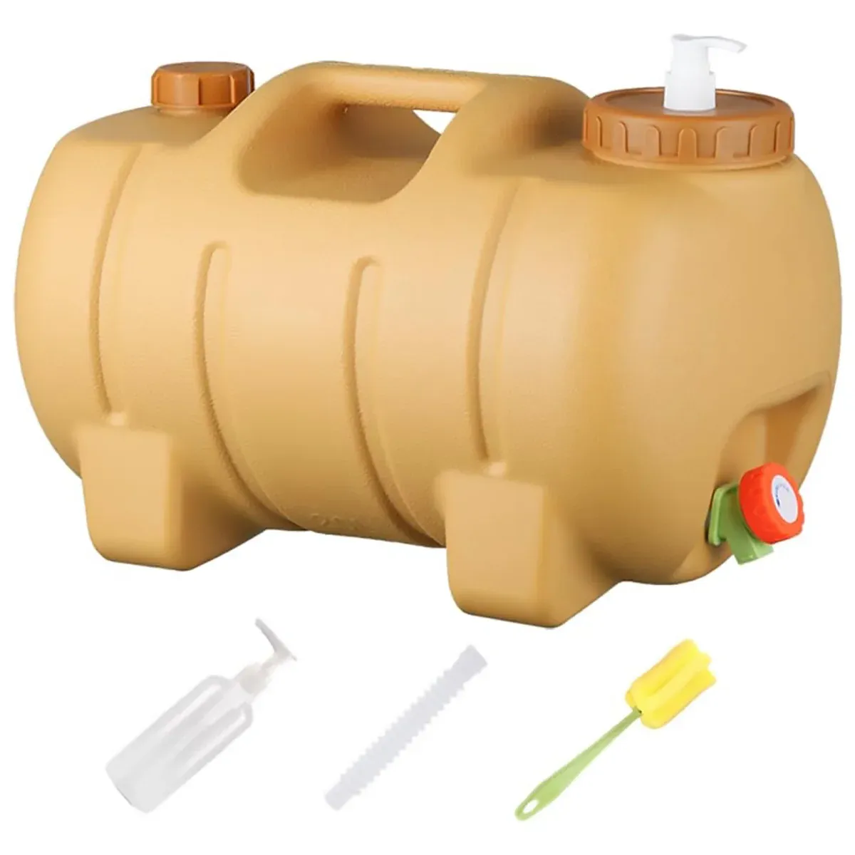 Portable Outdoor Camping Water Storage Tank With Faucet For Car Hiking Travel — image 2