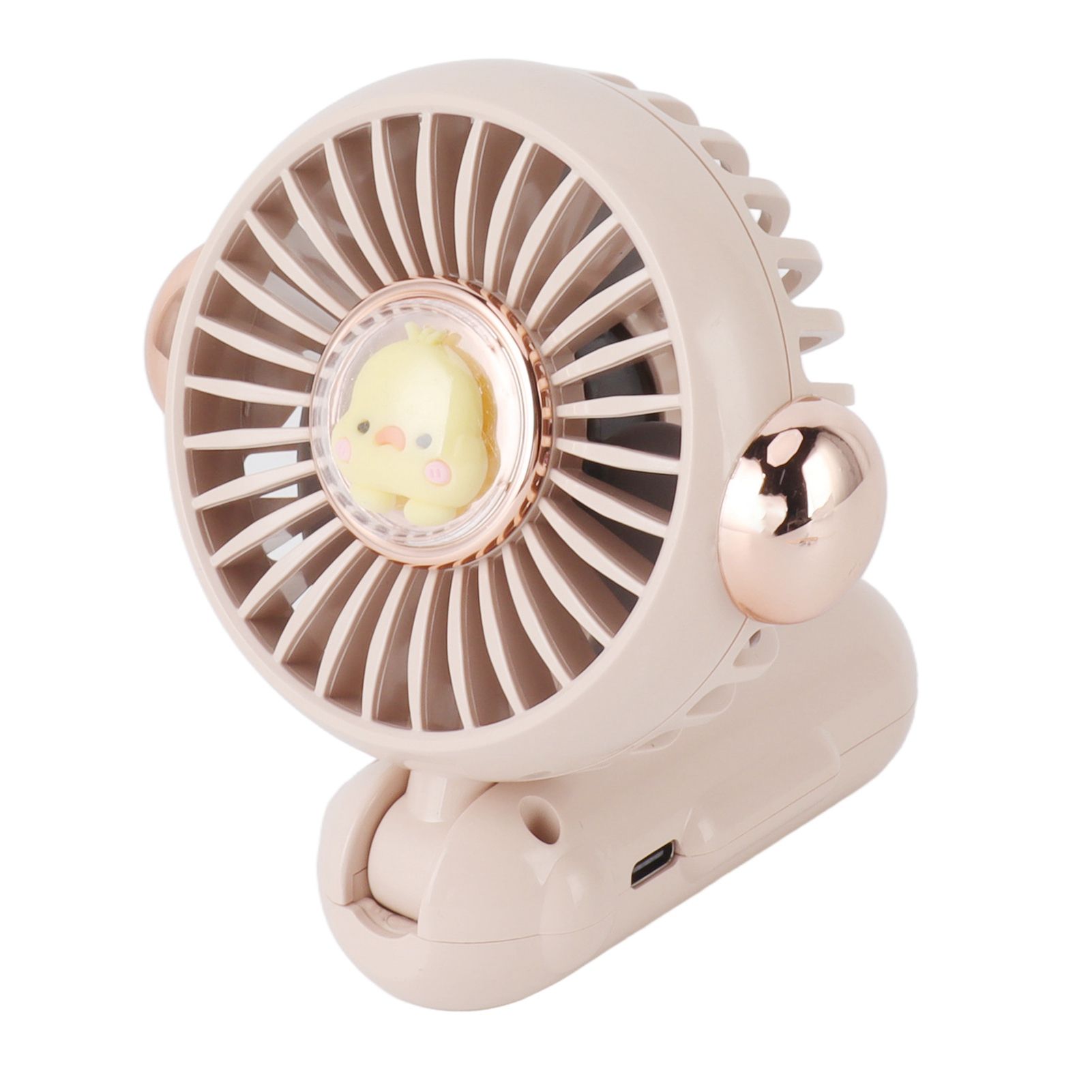 Foldable Mini Fan Cute Lightweight 900mAh Adjustable Low Noise Handheld Fan for Summer Pink โ image 4