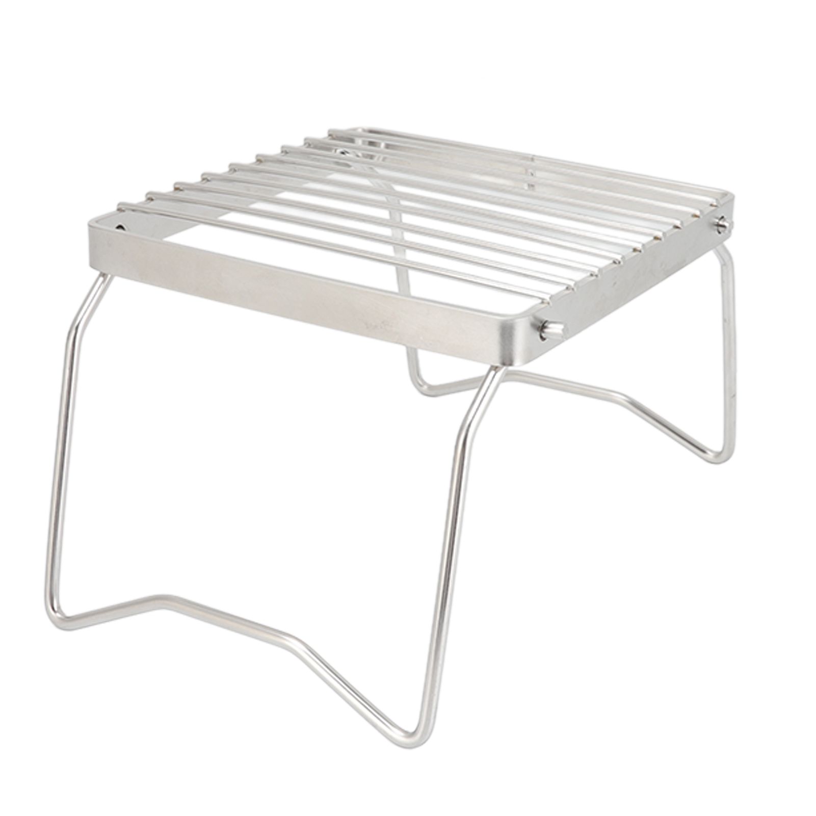 Folding Campfire Grill Stainless Steel Grid Shaped Camping Grill Grate Picnic QQB Grate for Outdoor โ image 5