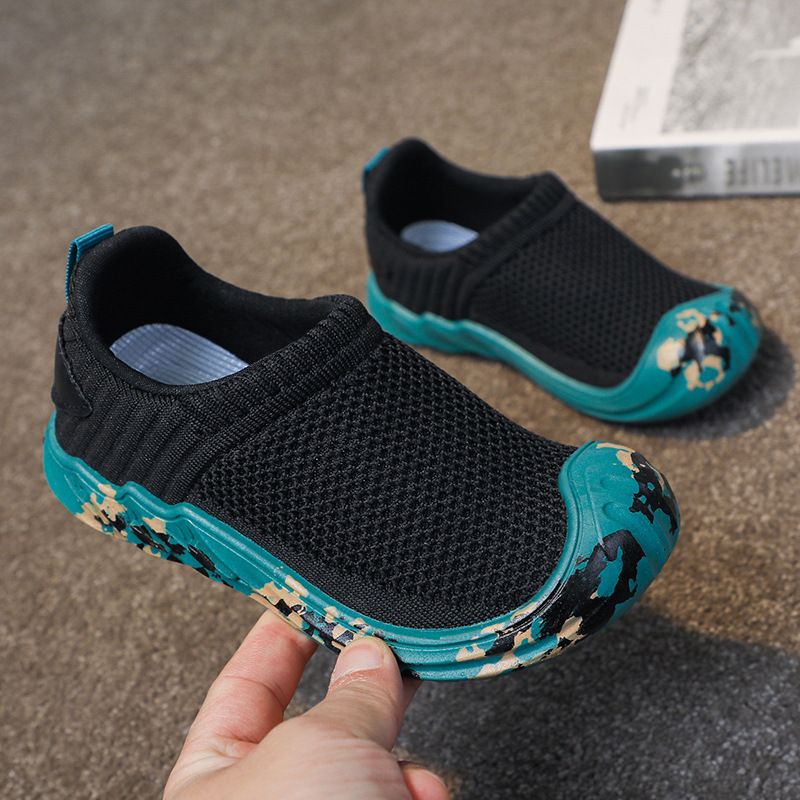 Kids Breathable Fly Woven Running Shoes Pink 29 yards inside length 18CM — image 5