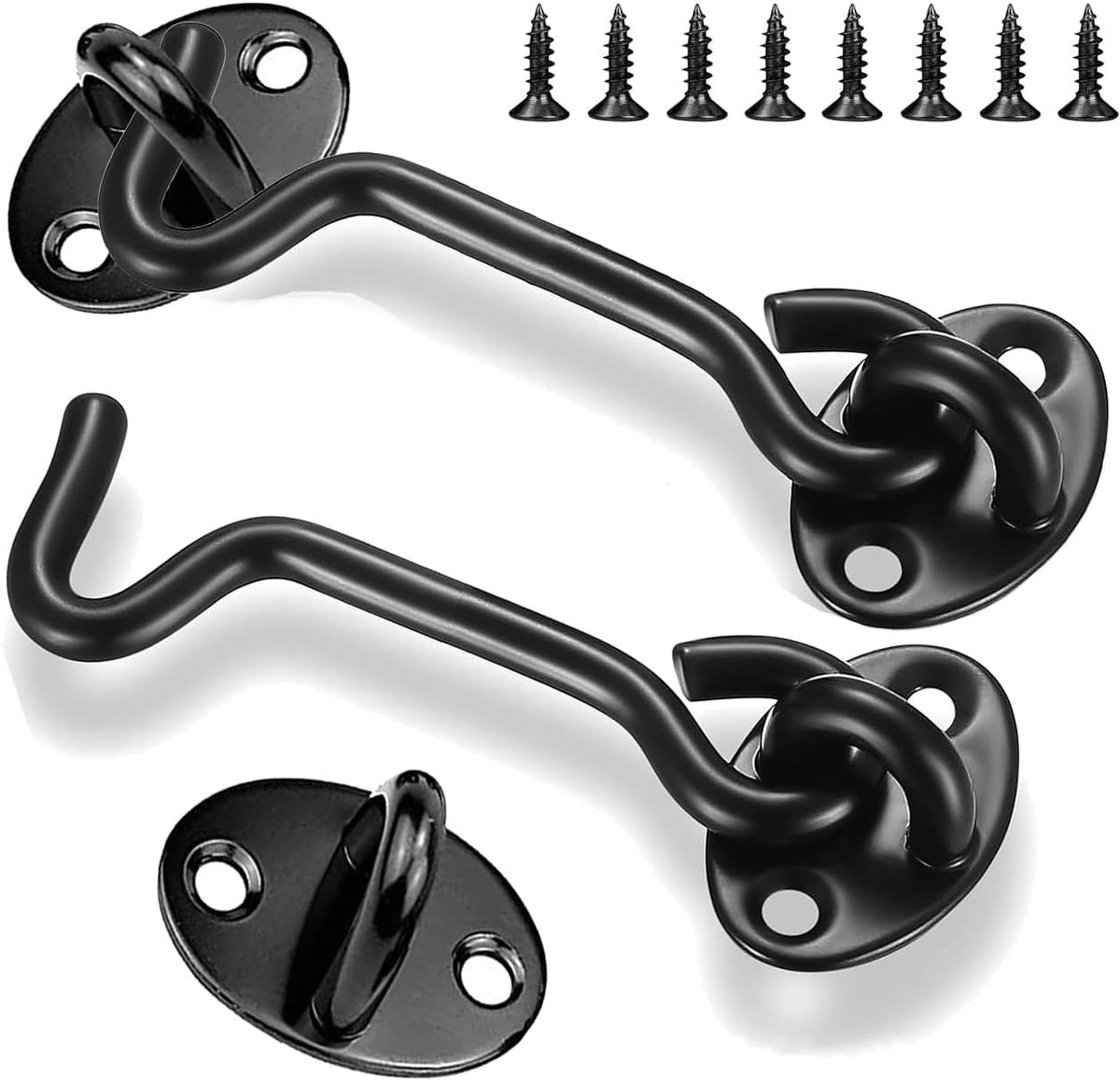 pieces - Wind hook - 3 inch - Wind hooks - Door hinges - Door bolt - Hinge - barn door hook - hook and eye bolt - cabin hooks and eye bolt - swivel