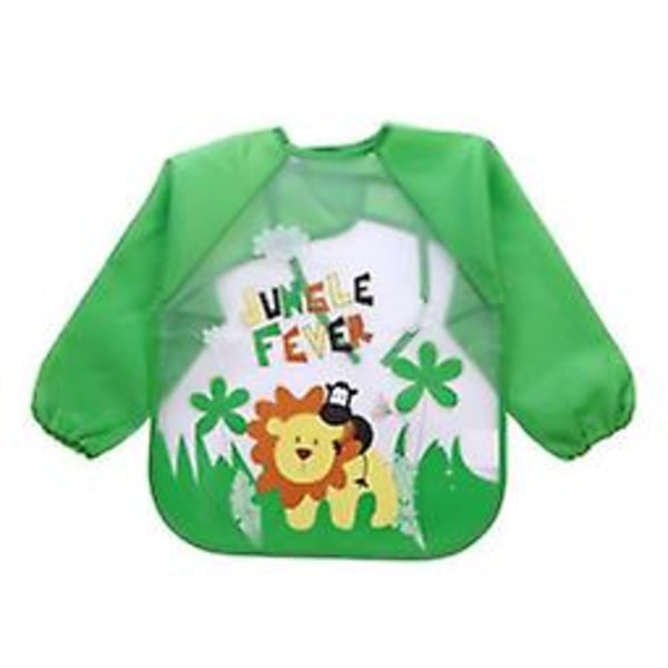 pcs bibs with sleeves, waterproof long sleeve bibs, unisex, for toddlers — image 2