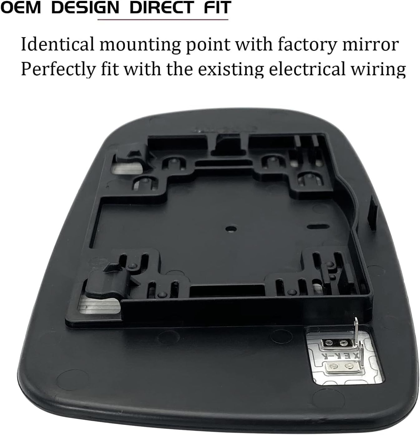 Passenger Right Side Heated Mirror Glass Replacement for 2011-2021 Chrysler 200 300, Dodge Charger Challenger - Side View Heated Convex Mirror Glass โ image 4