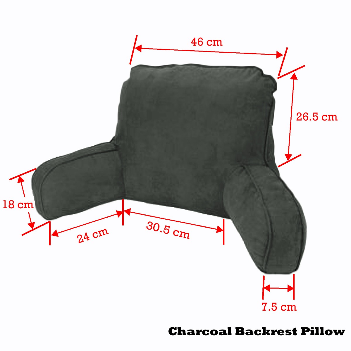 Easyrest Standard Backrest Pillow Charcoal โ image 2