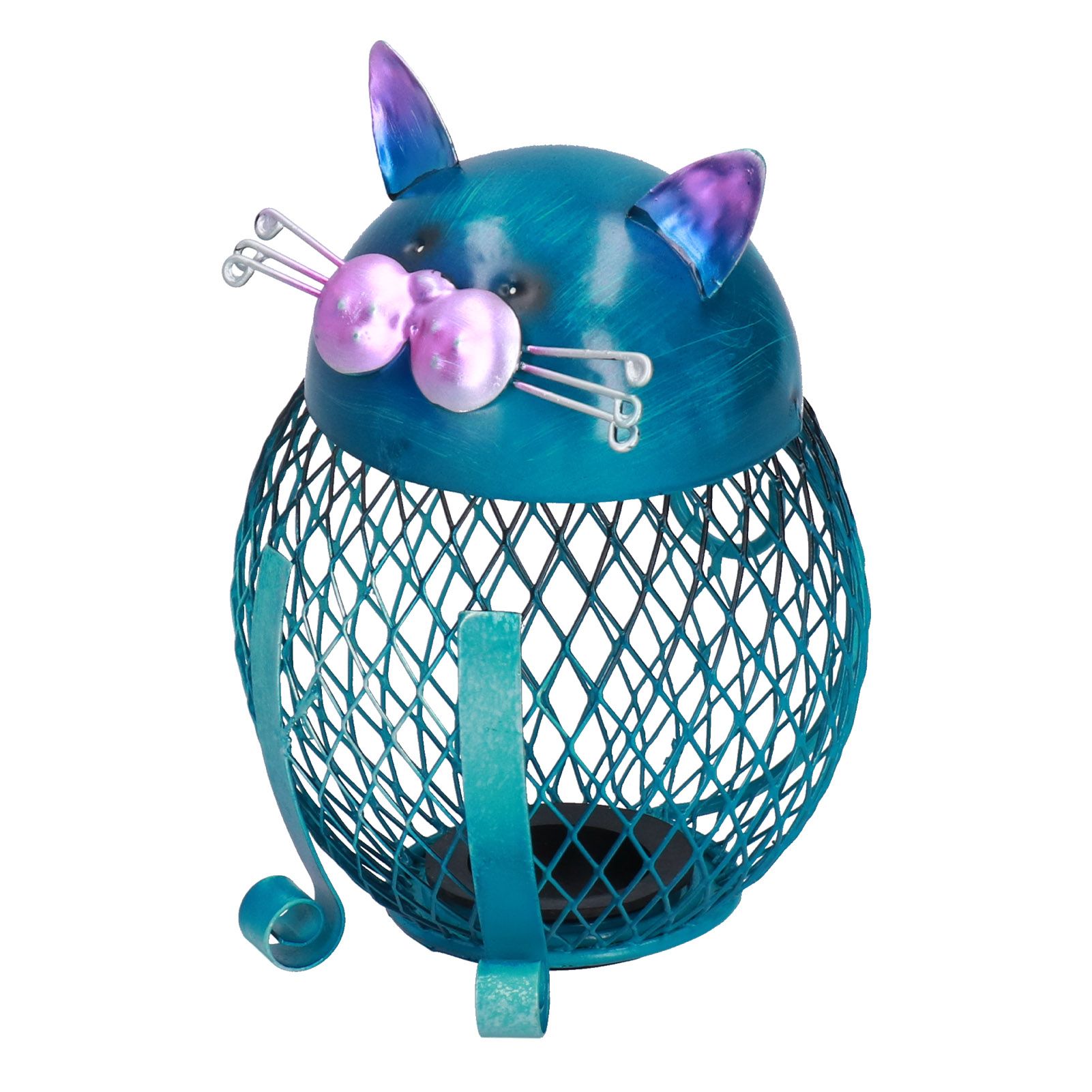 Coin Box Cat Animal Decoration Wrought Iron Handmade Money Saving Box Birthday Gift โ image 2