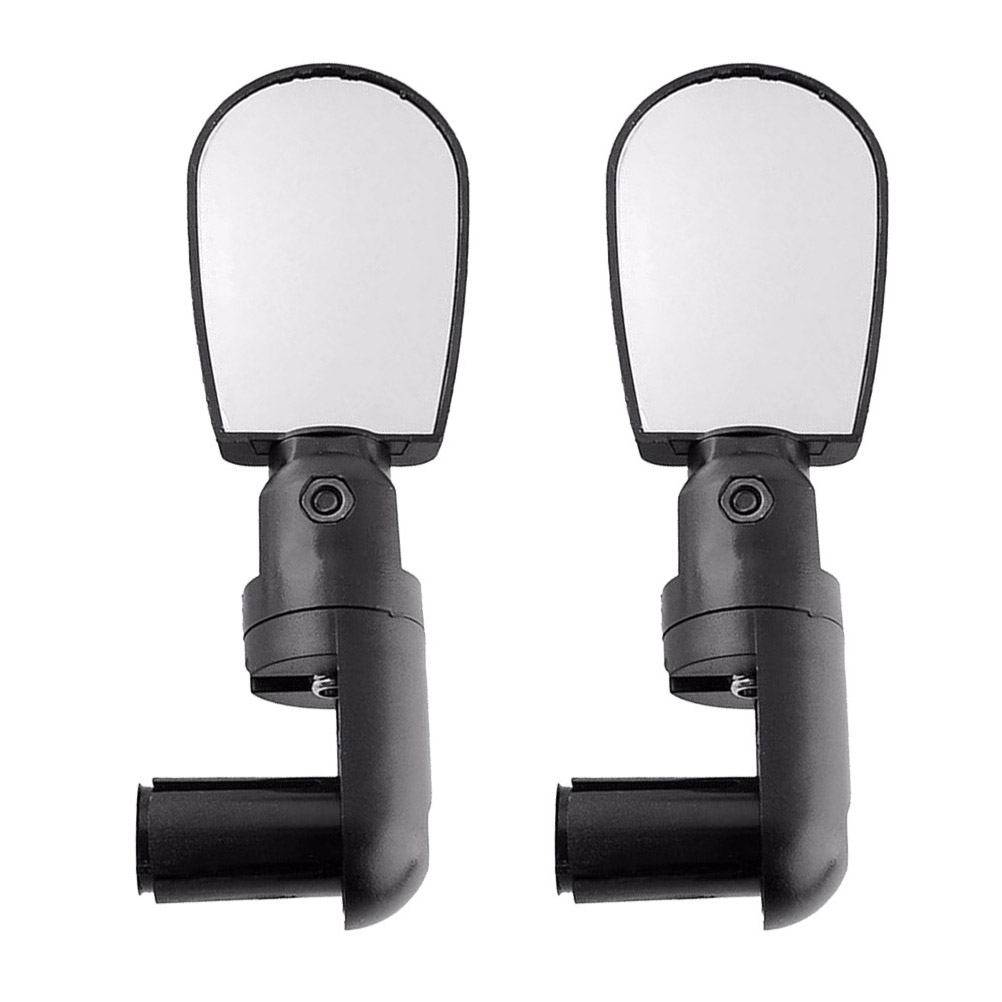 2pcs Universal Handlebar Rearview Mirror 360 Degrees Bike MTB Motorcycle Cycling Handlebar Plug Flexible Rear Mirror (Black) 13.00X8.00X2.50CM Black