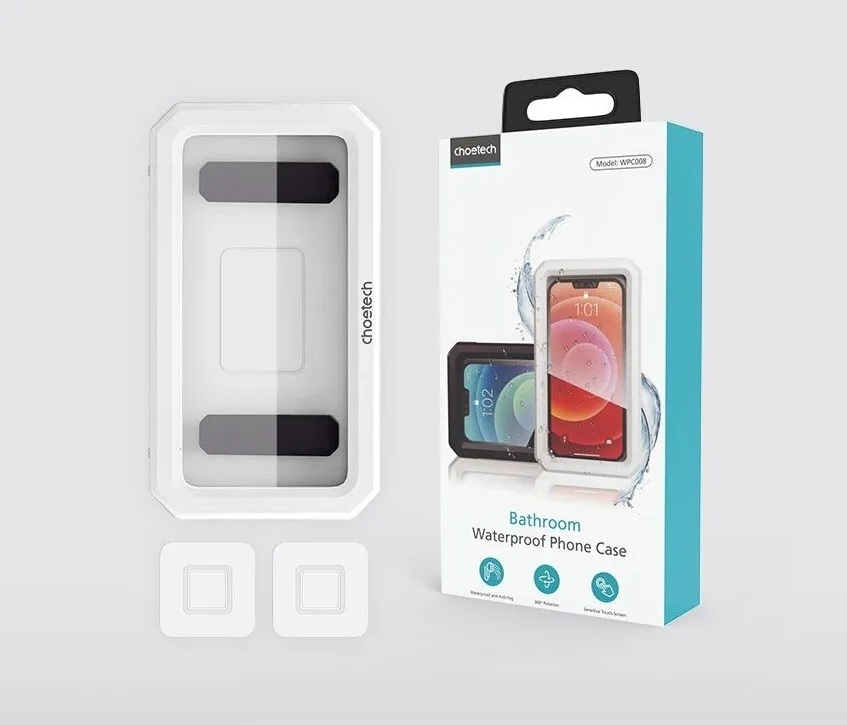 CHOETECH WPC008 Bathroom Waterproof Phone holder (up to 6.7-inch) White — image 3